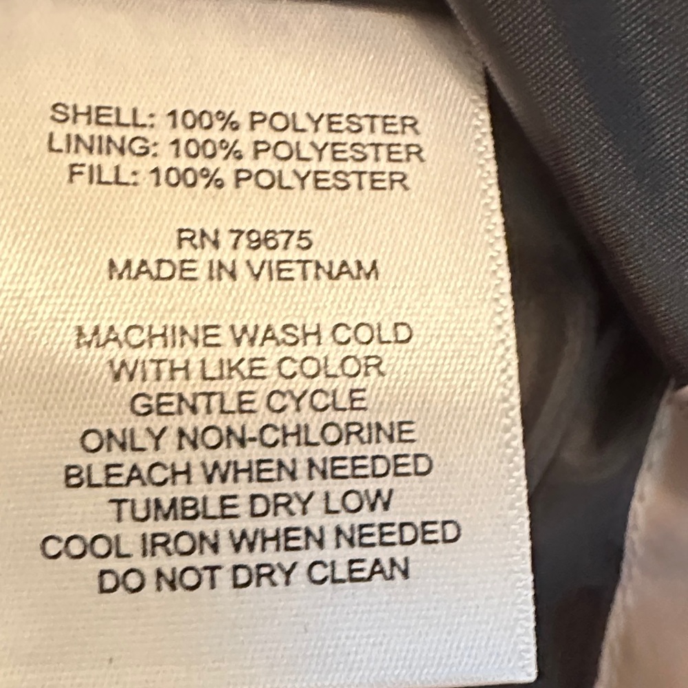 Anne Klein Women's Quilted Classic Taupe Puffer Coat Size Large - Picture 8 of 8